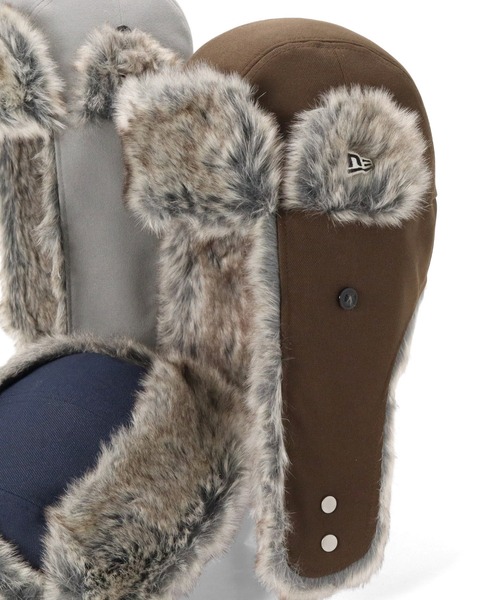 NEW ERA（ニューエラ）の「ニューエラ キャップ トラッパー ONSPOTZ別注（キャップ・メンズ・グレー/ブラック/カーキ/ストーン/ブルー/グレー系その他/ブラウン系その他/ネイビー/グリーン/キャメル・XL/L/M）」の5枚目の写真