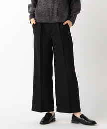 COMME CA MODELS | シャンブレー センタープレス ワイドパンツ(その他パンツ)