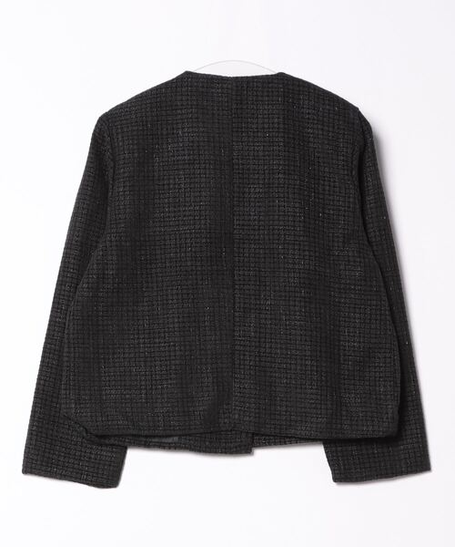 Ritzy(リッツィー)の「ノーカラー ツィードジャケット(ノーカラージャケット・レディース・ブラック/カーキ・M/L)」の17枚目の写真
