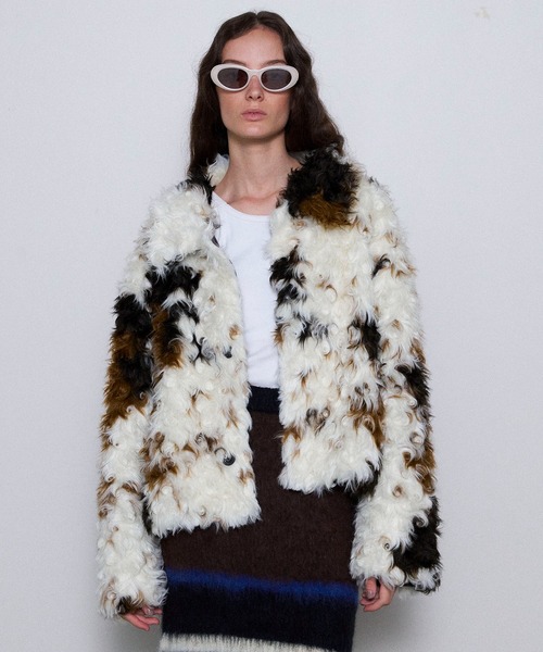 ジャケット・アウター MAISONSPECIAL - Curl Faux Fur Coat MAISON SPECIAL（メゾンスペシャル）の「Curl Faux Fur Coat
