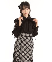 DearMyLoveRose（ディアマイラブローズ）の「ショルダーレースフリルリボンブラウス（シャツ/ブラウス）」