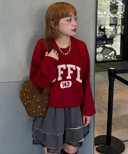 CIAOPANIC（チャオパニック）の「ラインストーンコーデュロイバッグ（トートバッグ・レディース・グリーン/ブラウン・FREE）」の8枚目の写真