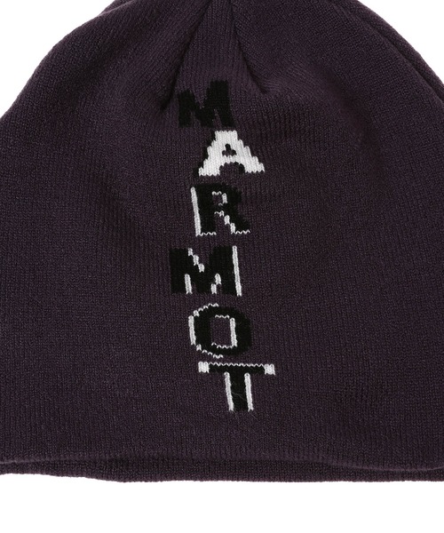MARMOT（マーモット）の「MARMOT KNIT BEANIE 24FW-G-03（ニットキャップ/ビーニー・レディース・ライトグレー/パープル・FREE）」の5枚目の写真
