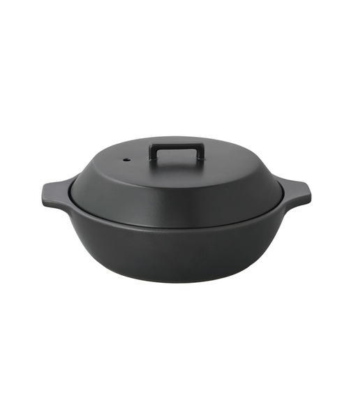 KINTO(キントー)の「KINTO KAKOMI 直火土鍋 1.2L(キッチンツール・レディース・ブラック・-)」の2枚目の写真