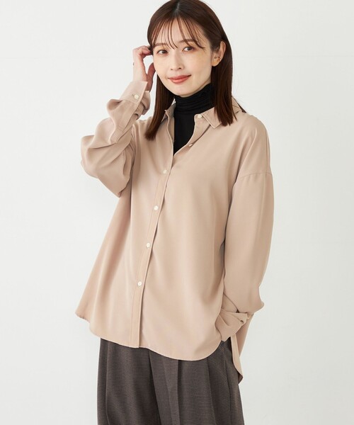 SHIPS for women / シップスウィメン SHIPS Colors:〈洗濯機可能〉トロミ レイヤード シャツ SHIPS Colors:〈洗濯機可能〉トロミ レイヤード シャツ2（シャツ