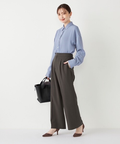 SHIPS for women / シップスウィメン SHIPS Colors:〈洗濯機可能〉トロミ レイヤード シャツ SHIPS Colors:〈洗濯機可能〉トロミ レイヤード シャツ2（シャツ