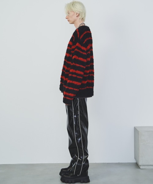 【セール】AFF AIVER フェザーヤーンディストーションボーダーニット（ニット/セーター）｜AFF AIVER（エイエフエフアイバー）