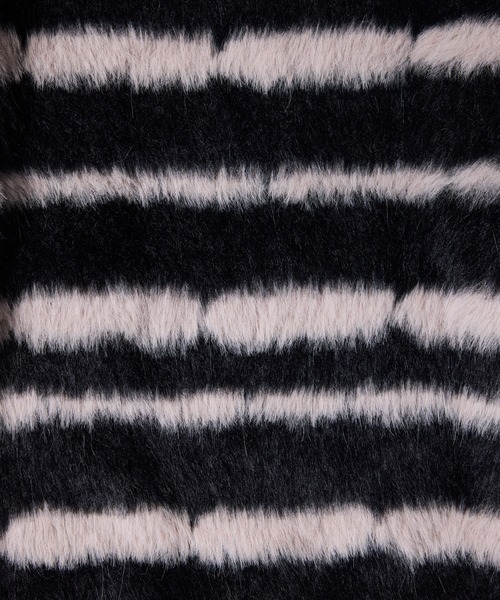 【セール】AFF AIVER フェザーヤーンディストーションボーダーニット（ニット/セーター）｜AFF AIVER（エイエフエフアイバー）