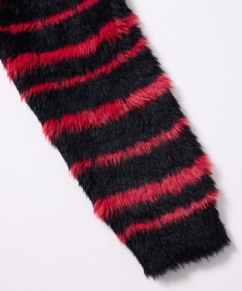 【セール】AFF AIVER フェザーヤーンディストーションボーダーニット（ニット/セーター）｜AFF AIVER（エイエフエフアイバー）