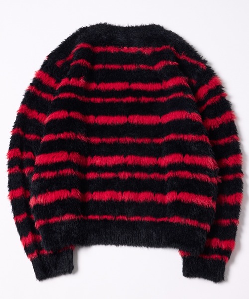 【セール】AFF AIVER フェザーヤーンディストーションボーダーニット（ニット/セーター）｜AFF AIVER（エイエフエフアイバー）