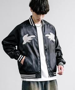 BEDWIN & THE HEARTBREAKERS レザー切替ウールスタジャン 2473334458.jpg?1735915537