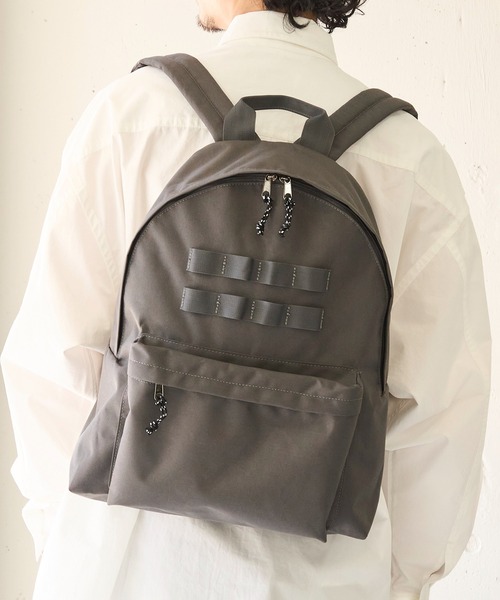MILITARY（ミリタリー）の「【MAISON CLUB】バックパック リュックサック　/A4サイズ・PC収納可能　軽量/撥水/M-65/MA-1（バックパック/リュック・メンズ・ブラック/グレー/カーキ・FREE）」の2枚目の写真