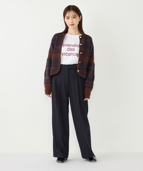 SHIPS Colors(シップス カラーズ)の「SHIPS Colors:〈手洗い可能〉2タック パンツ(その他パンツ・レディース・オフホワイト/ブラウン/ネイビー・SMALL/MEDIUM)」の13枚目の写真