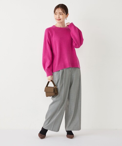 SHIPS Colors(シップス カラーズ)の「SHIPS Colors:〈手洗い可能〉2タック パンツ(その他パンツ・レディース・オフホワイト/ブラウン/ネイビー・SMALL/MEDIUM)」の19枚目の写真