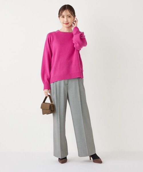 SHIPS Colors(シップス カラーズ)の「SHIPS Colors:〈手洗い可能〉2タック パンツ(その他パンツ・レディース・オフホワイト/ブラウン/ネイビー・SMALL/MEDIUM)」の20枚目の写真