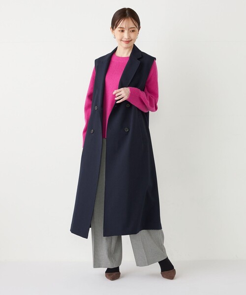 SHIPS Colors(シップス カラーズ)の「SHIPS Colors:〈手洗い可能〉2タック パンツ(その他パンツ・レディース・オフホワイト/ブラウン/ネイビー・SMALL/MEDIUM)」の21枚目の写真