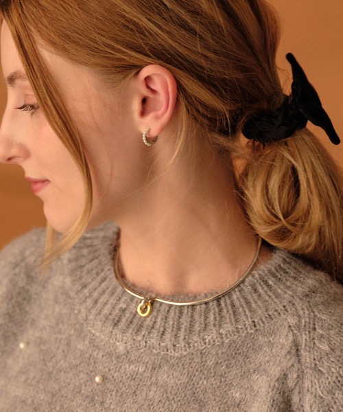 ANOH（アノー）の「コンビカラーリングチョーカー（チョーカー・レディース・シルバー×ゴールド・FREE）」の6枚目の写真