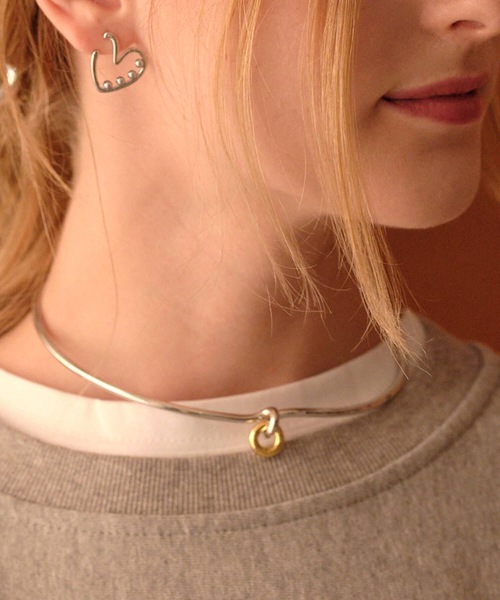 ANOH（アノー）の「コンビカラーリングチョーカー（チョーカー・レディース・シルバー×ゴールド・FREE）」の13枚目の写真