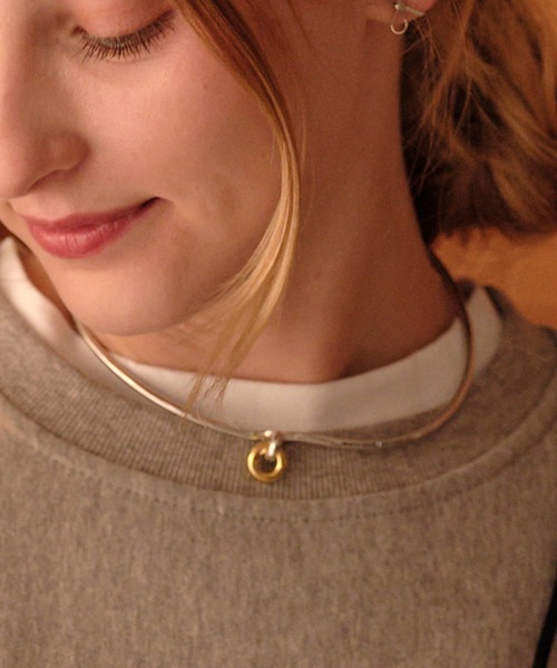 ANOH（アノー）の「コンビカラーリングチョーカー（チョーカー・レディース・シルバー×ゴールド・FREE）」の16枚目の写真