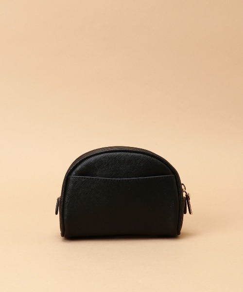 Samantha Thavasa（サマンサタバサ）の「アーチフォルム シンプルポーチ（ポーチ・レディース・モカ/ピンクベージュ/ブラック/オフホワイト・FREE）」の6枚目の写真