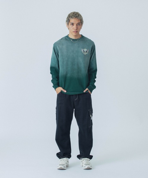 XLARGE(エクストララージ)の「EAGLE WINGS TO THE WORLD L/S TEE(Tシャツ/カットソー・メンズ・ブラック/グリーン/ネイビー・XL/L/M/S)」の14枚目の写真