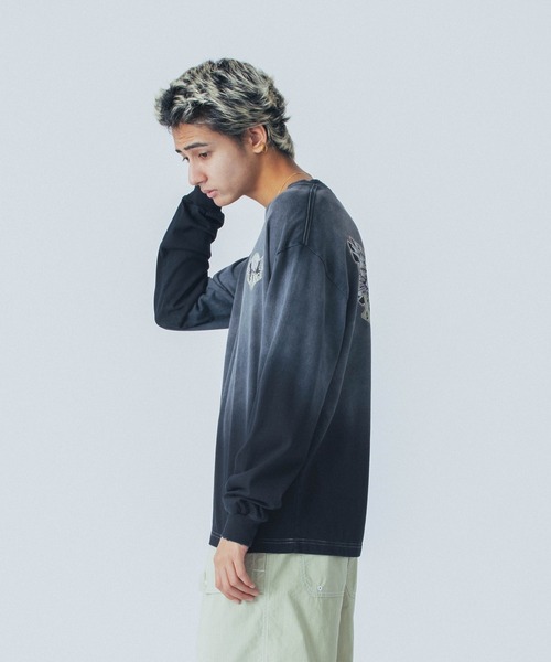 XLARGE(エクストララージ)の「EAGLE WINGS TO THE WORLD L/S TEE(Tシャツ/カットソー・メンズ・ブラック/グリーン/ネイビー・XL/L/M/S)」の7枚目の写真