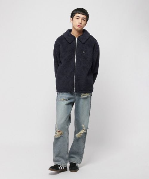 ALAND(エーランド)の「【UNISEX】ALAND/Aロゴワッペンボアブルゾン(ブルゾン・レディース・ネイビー/ベージュ・LARGE/MEDIUM)」の12枚目の写真