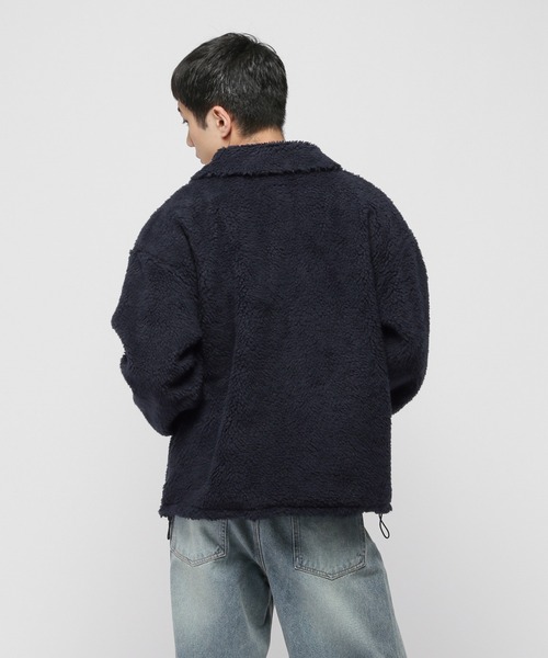 ALAND(エーランド)の「【UNISEX】ALAND/Aロゴワッペンボアブルゾン(ブルゾン・レディース・ネイビー/ベージュ・LARGE/MEDIUM)」の11枚目の写真