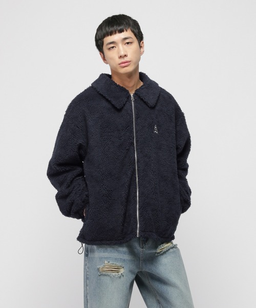 ALAND(エーランド)の「【UNISEX】ALAND/Aロゴワッペンボアブルゾン(ブルゾン・レディース・ネイビー/ベージュ・LARGE/MEDIUM)」の19枚目の写真