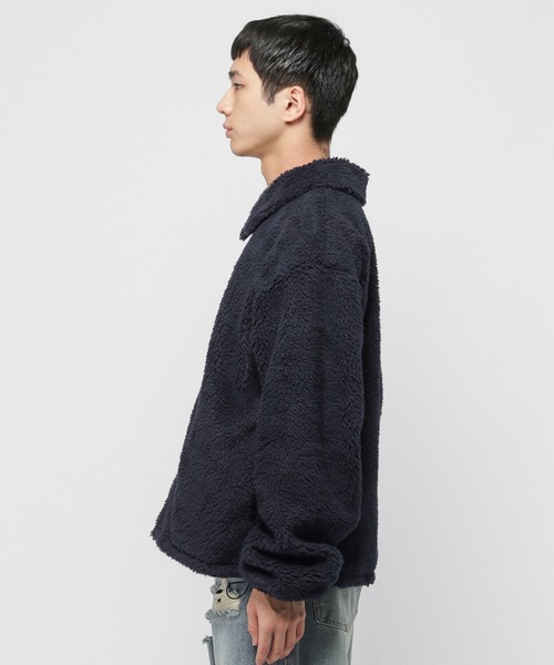 ALAND(エーランド)の「【UNISEX】ALAND/Aロゴワッペンボアブルゾン(ブルゾン・レディース・ネイビー/ベージュ・LARGE/MEDIUM)」の18枚目の写真