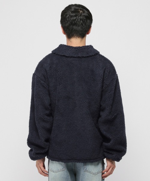 ALAND(エーランド)の「【UNISEX】ALAND/Aロゴワッペンボアブルゾン(ブルゾン・レディース・ネイビー/ベージュ・LARGE/MEDIUM)」の10枚目の写真