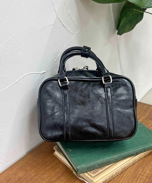 apres jour clair（アプレジュールクレア）の「【apres jour clair×ARIAZ】ミニボストンバッグ（ハンドバッグ・レディース・ブラック/ピンク・FREE）」の6枚目の写真