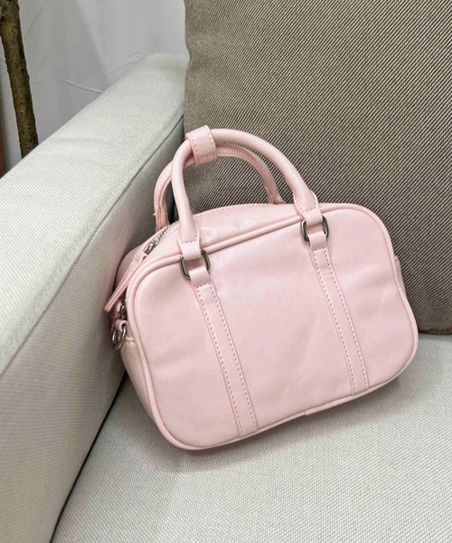 apres jour clair（アプレジュールクレア）の「【apres jour clair×ARIAZ】ミニボストンバッグ（ハンドバッグ・レディース・ブラック/ピンク・FREE）」の7枚目の写真