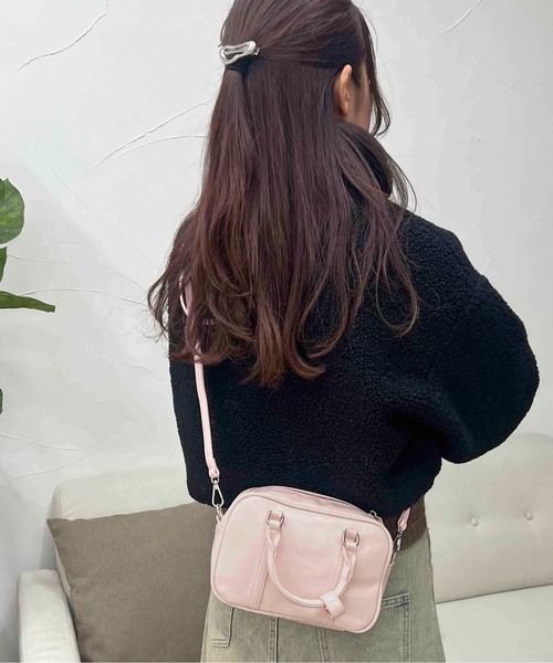 apres jour clair（アプレジュールクレア）の「【apres jour clair×ARIAZ】ミニボストンバッグ（ハンドバッグ・レディース・ブラック/ピンク・FREE）」の18枚目の写真