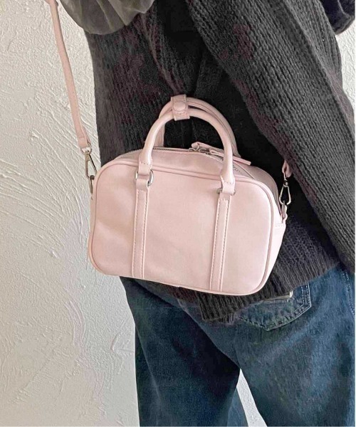 apres jour clair（アプレジュールクレア）の「【apres jour clair×ARIAZ】ミニボストンバッグ（ハンドバッグ・レディース・ブラック/ピンク・FREE）」の21枚目の写真