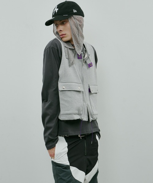 AIVER（アイバー）の「AIVER　ヘビースウェットショートベスト（スウェット・メンズ・チャコールグレー/グレー/ブラック・SMALL/LARGE/MEDIUM）」の14枚目の写真