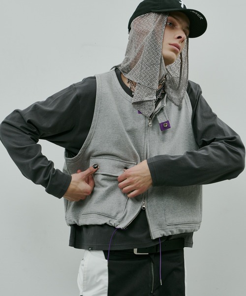 AIVER（アイバー）の「AIVER　ヘビースウェットショートベスト（スウェット・メンズ・チャコールグレー/グレー/ブラック・SMALL/LARGE/MEDIUM）」の12枚目の写真