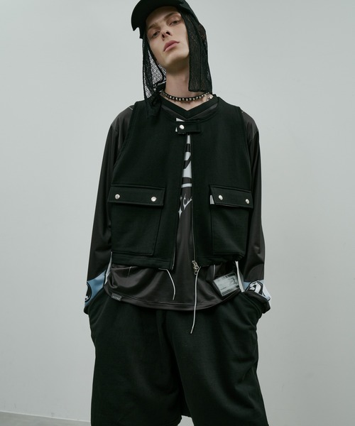 AIVER（アイバー）の「AIVER　ヘビースウェットショートベスト（スウェット・メンズ・チャコールグレー/グレー/ブラック・SMALL/LARGE/MEDIUM）」の6枚目の写真