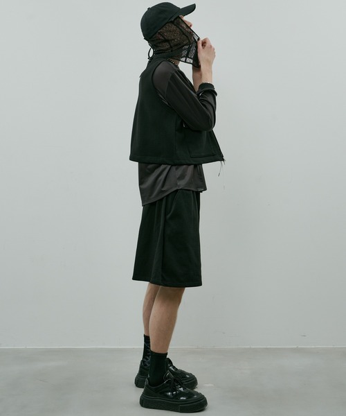 AIVER（アイバー）の「AIVER　ヘビースウェットショートベスト（スウェット・メンズ・チャコールグレー/グレー/ブラック・SMALL/LARGE/MEDIUM）」の9枚目の写真