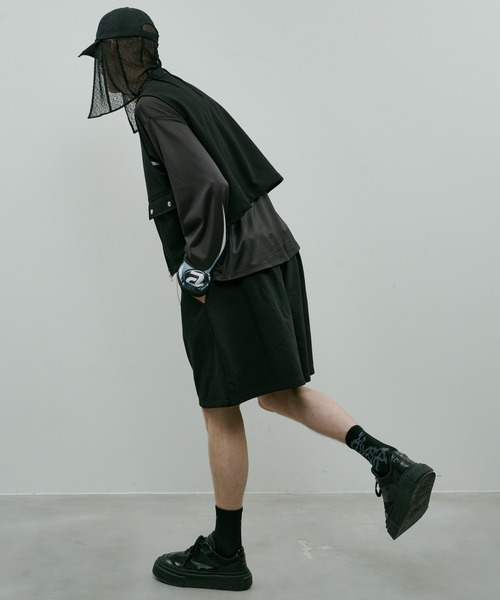 AIVER（アイバー）の「AIVER　ヘビースウェットショートベスト（スウェット・メンズ・チャコールグレー/グレー/ブラック・SMALL/LARGE/MEDIUM）」の10枚目の写真