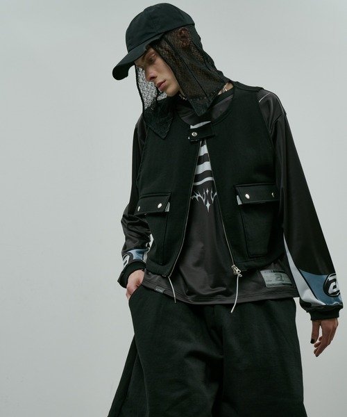 AIVER（アイバー）の「AIVER　ヘビースウェットショートベスト（スウェット・メンズ・チャコールグレー/グレー/ブラック・SMALL/LARGE/MEDIUM）」の5枚目の写真