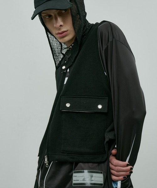 AIVER（アイバー）の「AIVER　ヘビースウェットショートベスト（スウェット・メンズ・チャコールグレー/グレー/ブラック・SMALL/LARGE/MEDIUM）」の7枚目の写真