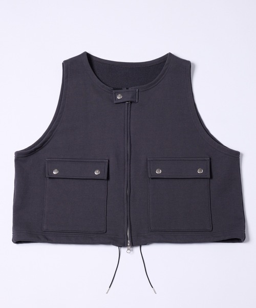 AIVER（アイバー）の「AIVER　ヘビースウェットショートベスト（スウェット・メンズ・チャコールグレー/グレー/ブラック・SMALL/LARGE/MEDIUM）」の20枚目の写真