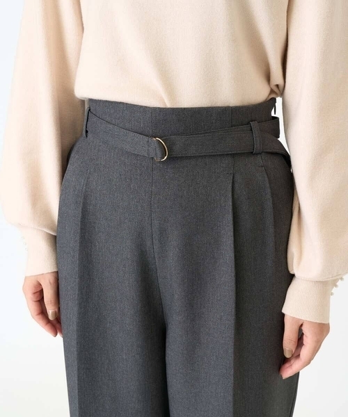 a.v.v(アーヴェヴェ)の「【洗える/毛玉になりにくい】ウール調ベルテッドパンツ(その他パンツ・レディース・チャコールグレー/ブラック・34/36/38/42/40)」の16枚目の写真