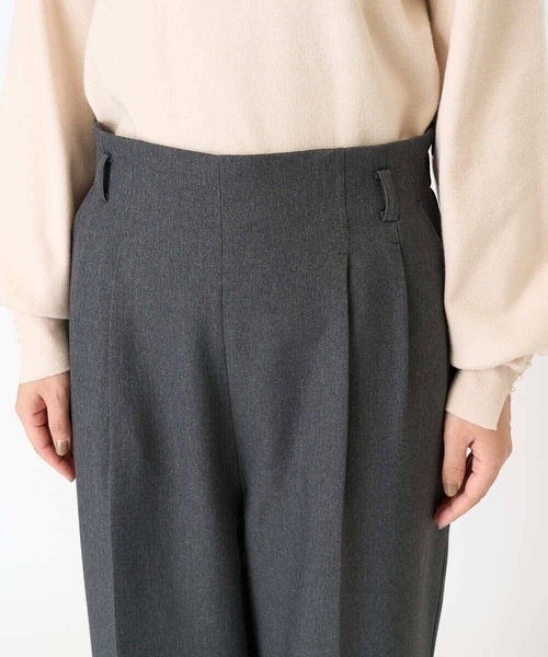 a.v.v(アーヴェヴェ)の「【洗える/毛玉になりにくい】ウール調ベルテッドパンツ(その他パンツ・レディース・チャコールグレー/ブラック・34/36/38/42/40)」の18枚目の写真