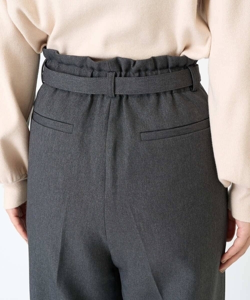 a.v.v(アーヴェヴェ)の「【洗える/毛玉になりにくい】ウール調ベルテッドパンツ(その他パンツ・レディース・チャコールグレー/ブラック・34/36/38/42/40)」の19枚目の写真