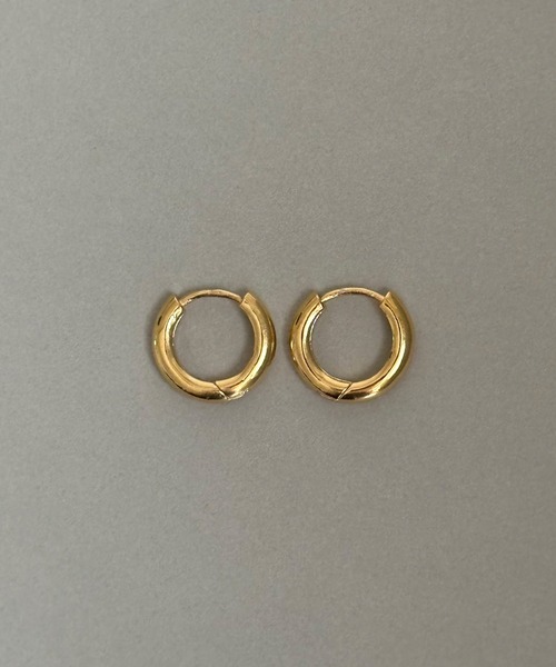 whoseA(フーシー)の「【silver925】NeatHoop15mmPierce16KGP/ニート フープピアス15mm(ピアス(両耳用)・メンズ・ゴールド・FREE)」の7枚目の写真