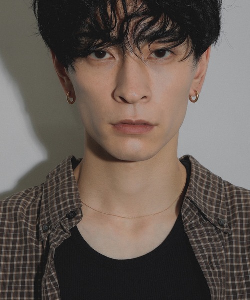 whoseA(フーシー)の「【silver925】NeatHoop15mmPierce16KGP/ニート フープピアス15mm(ピアス(両耳用)・メンズ・ゴールド・FREE)」の11枚目の写真