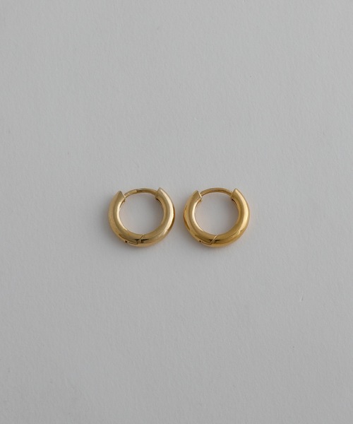 whoseA(フーシー)の「【silver925】NeatHoop15mmPierce16KGP/ニート フープピアス15mm(ピアス(両耳用)・メンズ・ゴールド・FREE)」の12枚目の写真
