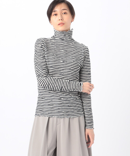 【セール】くしゅっボーダー カットソー（Tシャツ/カットソー）｜Gabardine K.T（ギャバジンケーティー）